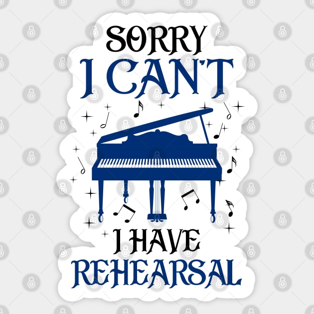 Piano Teacher Gift. Funny Piano Player Gift. Sticker by KsuAnn